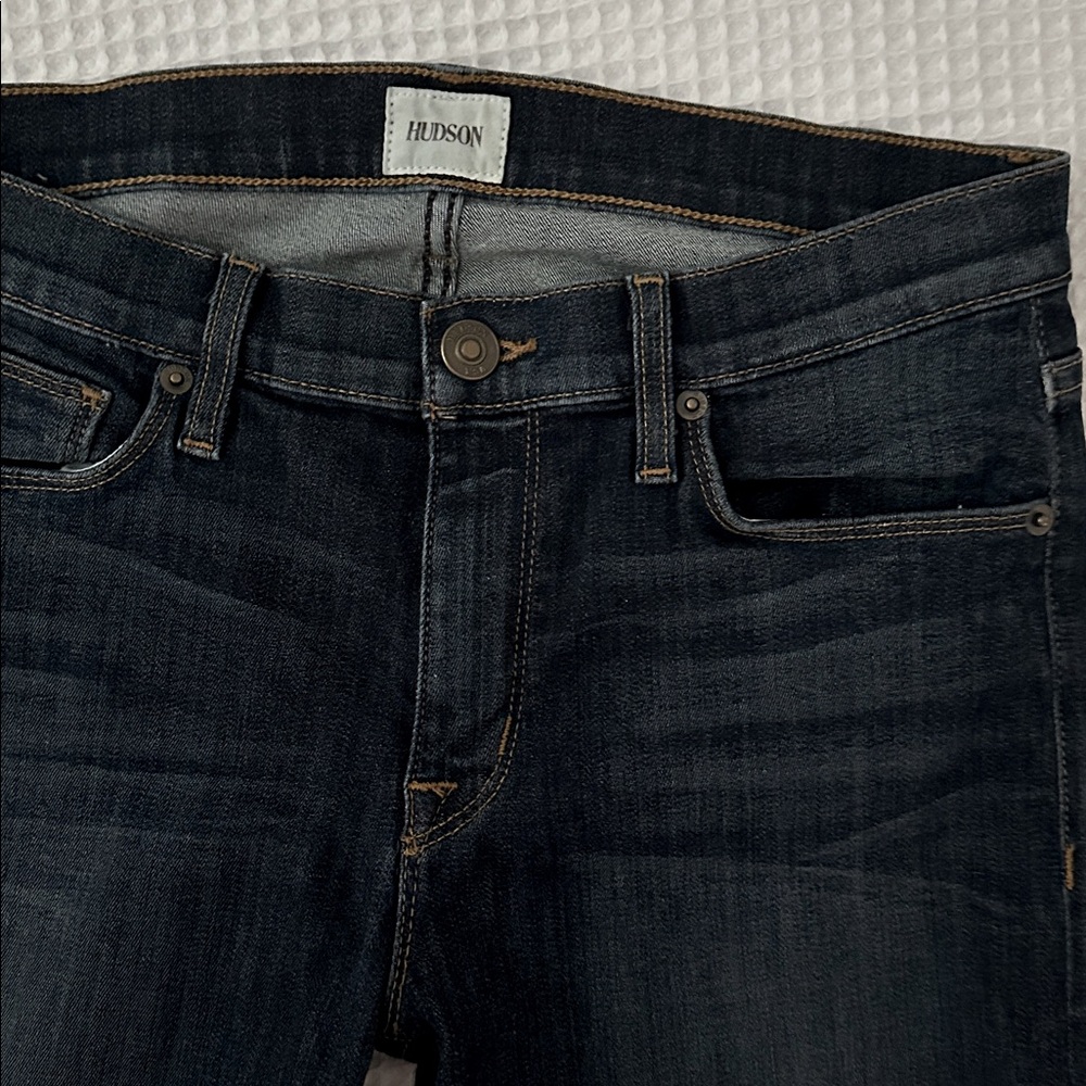 Hudson Jeans Dark Blue Nico Mid rise Super Skinny Women's Jeans size 28 - Picture 5 of 10